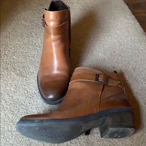 Tan booties